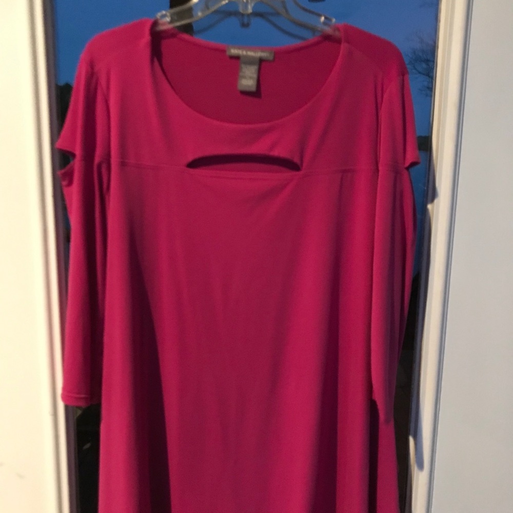 Ladies Kate & Mallory 1X Hot Pink Top
